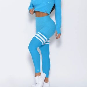 Bombshell Sportwear thigh high sock leggings Blue